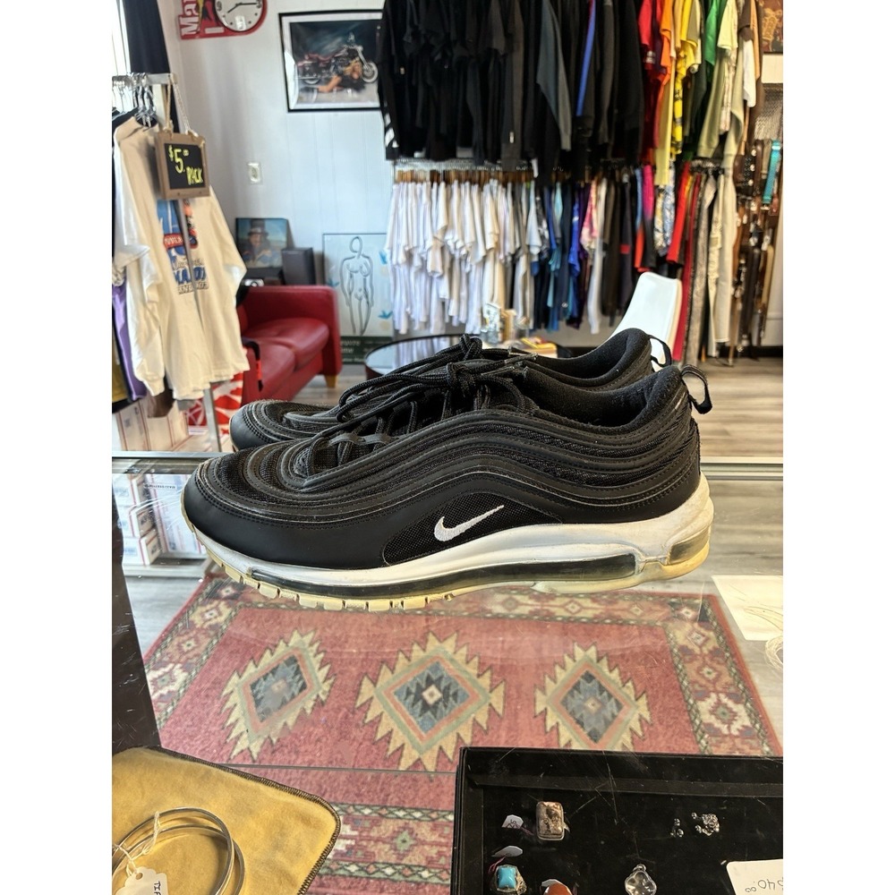 Nike Air Max 97 Black Athletic Shoes Men's US Size 12 *No Insoles* 921826-001